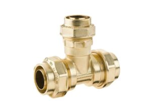 Koppeling T-stuk 7718  inclusief losse steunbussen