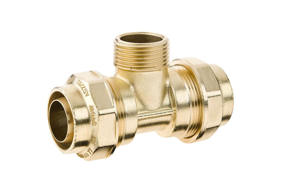 Koppeling T-stuk 77182 exclusief losse steunbussen