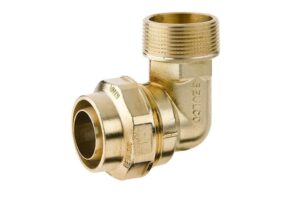 Kniekoppeling 90° 77302  inclusief losse steunbus