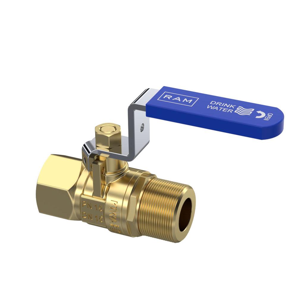 Kogelkraan blind 28 serie binnendraad x buitendraad