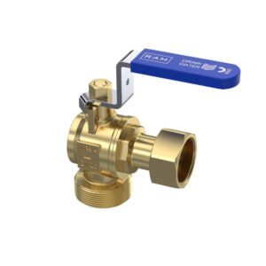 Kogelkraan haaks 28 serie buitendraad x wartel