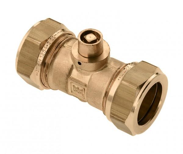 Rechte koppeling met ontluchter